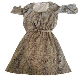 Speechless Dress snake print with belt Above Knee Length Size Medium